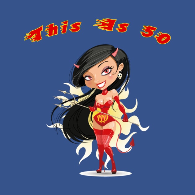 Sexy Devil Woman Age 50 by LittleLuxuriesDesigns