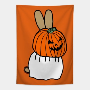 Cute Bunny Rabbit Wearing Halloween Horror Costume Tapestry