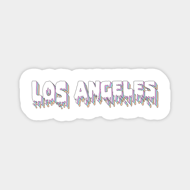 Los Angeles Trippy and Drippy Magnet by lolosenese