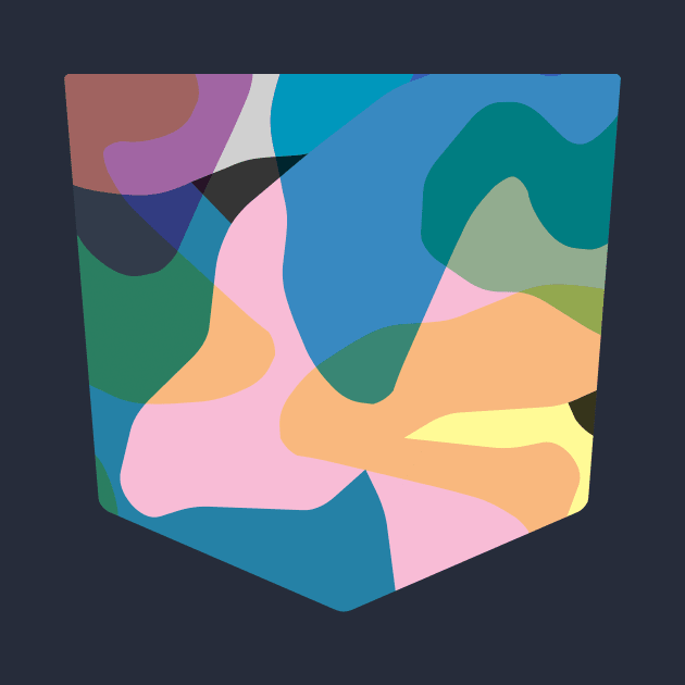 Pocket - ABSTRACT CAMOUFLAGE COLORS by ninoladesign