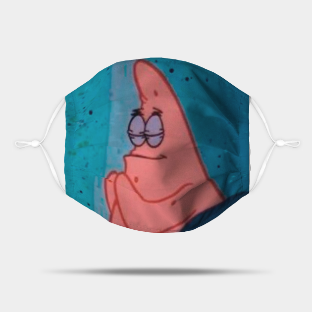 Patrick Star Praying Meme Patrick Star Praying Mask TeePublic