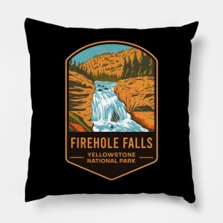 Firehole Falls Yellowstone National Park Pillow