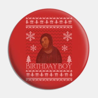 BIRTHDAY BOY JESUS Ugly Sweater Pin