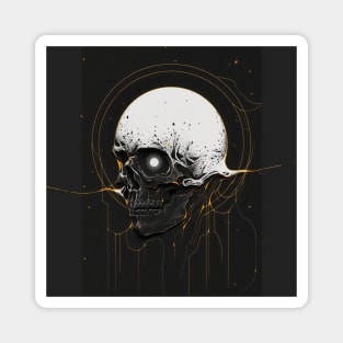 Death Mask Illustration Magnet