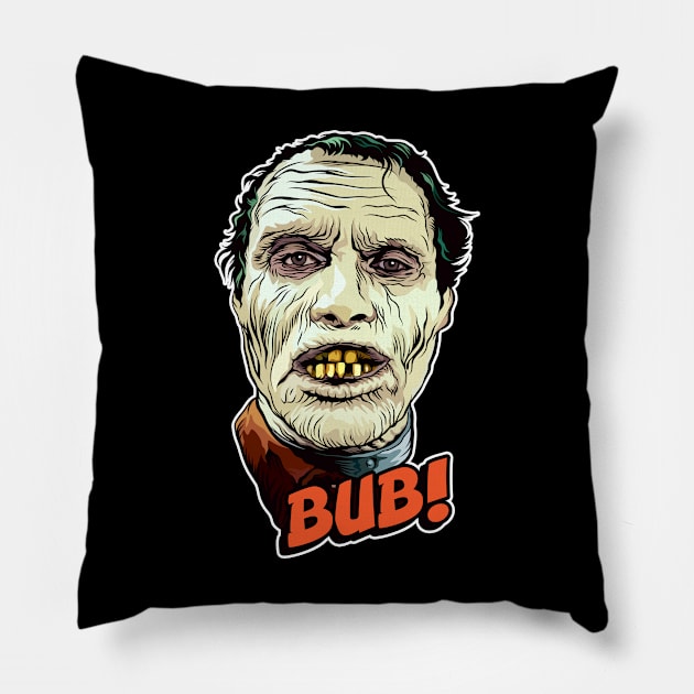 BUB!  The Sickly Green Zombie Pillow by pentoolarts
