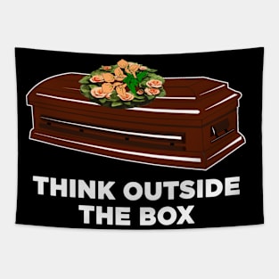 Think Outside The Box Tapestry