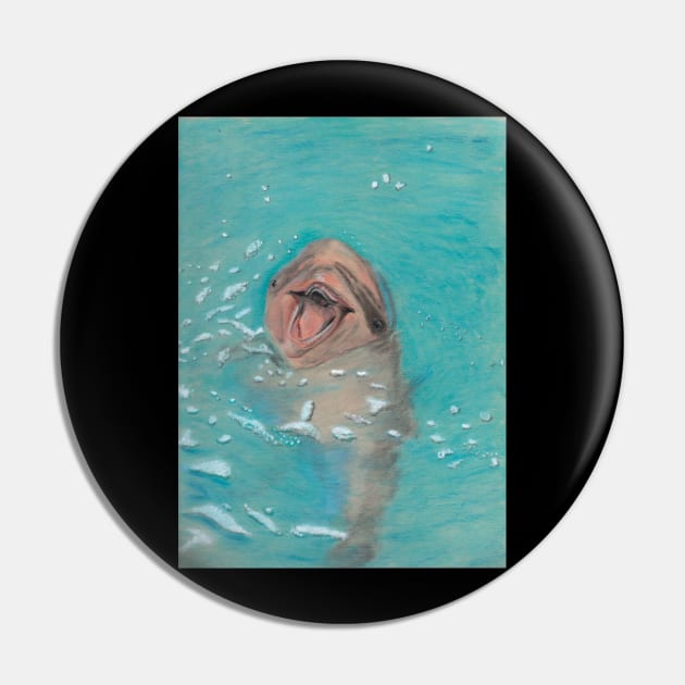 Dolphin Pin by teenamarie23art