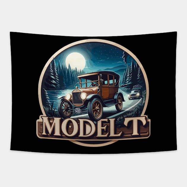 Ford Model T Tapestry by Vehicles-Art