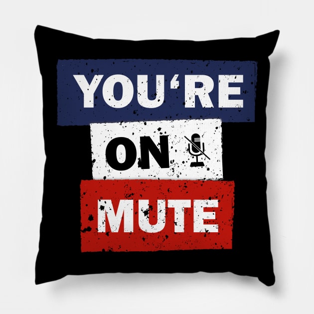 You are on mute funny quote saying idea Pillow by star trek fanart and more