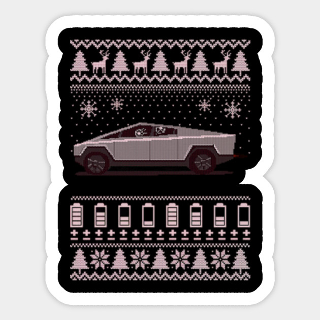 tesla christmas sweater