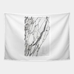 White marble iphone case Tapestry