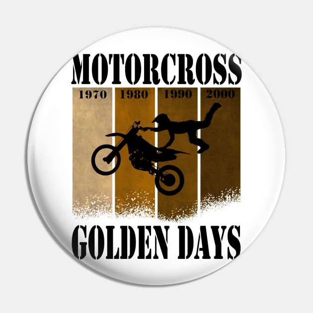 Motorcross Golden Days t shirt motor cross dirt bike retro race T-Shirt white Pin by Jakavonis