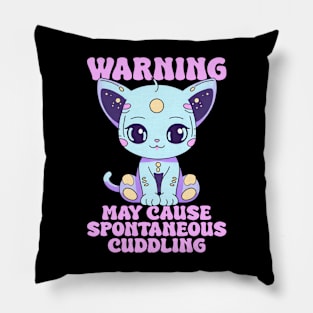 Cuddle Hazard - Alien Kitten Pillow