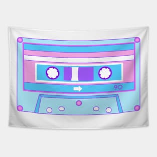 Transgender Flag Cassette Tapestry