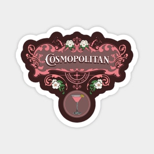 Retro Cosmopolitan Cocktail Magnet