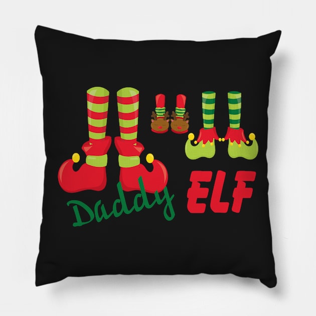 Daddy Elf - Christmas Pillow by PeppermintClover