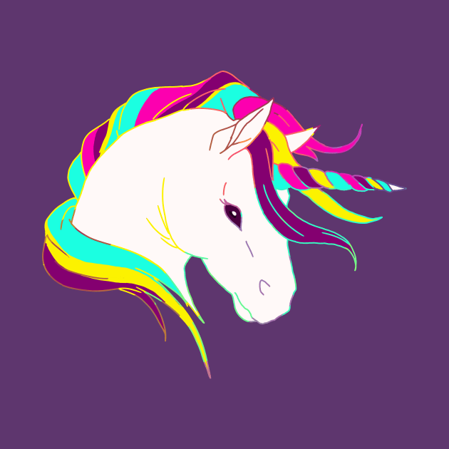 Rainbow Unicorn by Tiki_Artdog