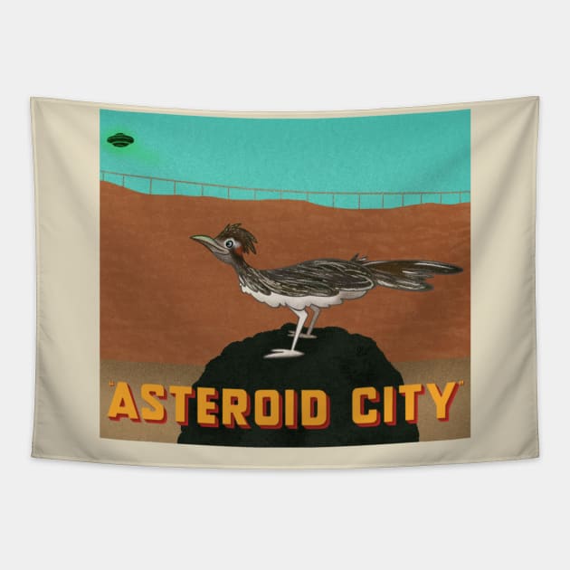 Asteroid City Tapestry by AmyNewBlue