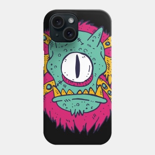 Colorful one-eyed monster Phone Case