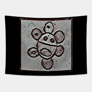 Taino Sun Symbol Tapestry