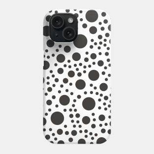 Black Dot Pattern Art Design Phone Case