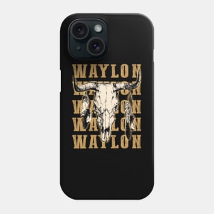 Waylon's Legacy: Stylish Tee Celebrating the Iconic Outlaw Country Star Phone Case