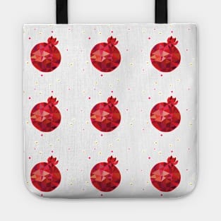 Beautiful Red Pomegranates Modern Pattern Watercolor Happy Rosh Hashanah - Shana Tova! Jewish New Year Festival Tote