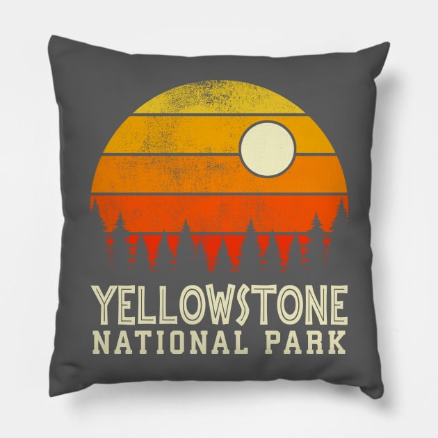 yellowstone retro vintage Pillow by hardy 