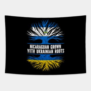 Nicaraguan Grown with Ukrainian Roots Flag Tapestry