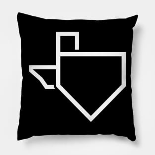 Texas Baseball Pillow