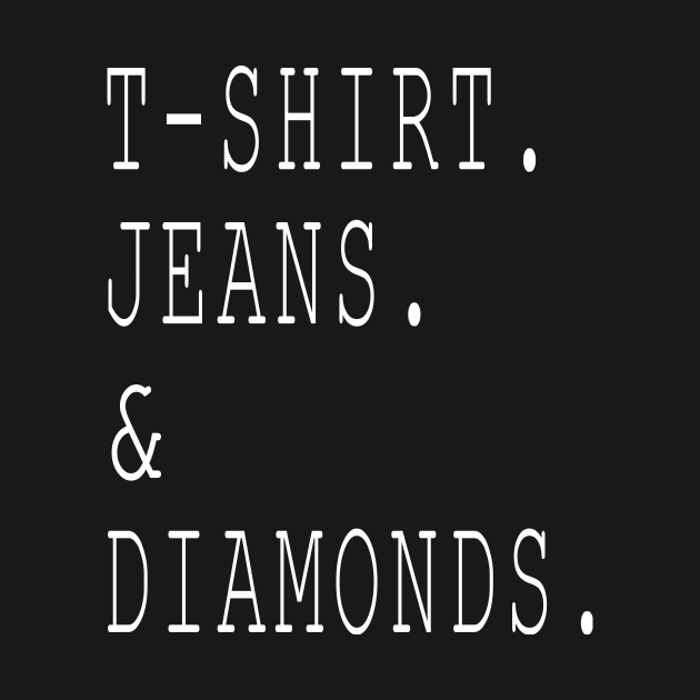 T-shirt jeans and diamonds by sunima