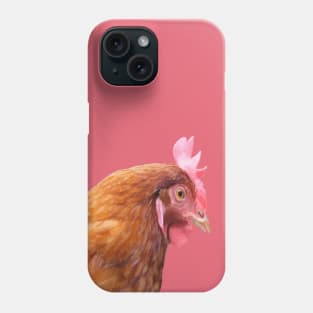 Funny Side View Of A Farmyard Hen Phone Case