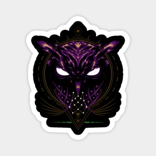 illustration owl with spiritual symbol Magnet