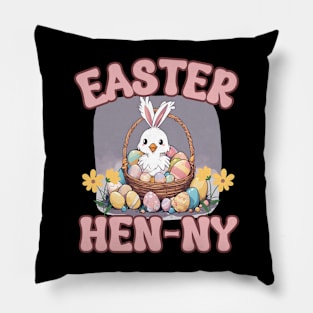 Funny Easter Hen Pillow