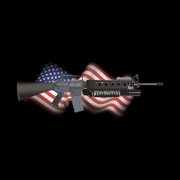 Patriotic M16A2 M203 Rifle by NorseTech