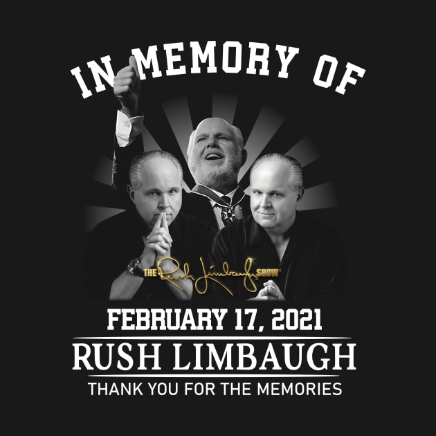 In memory of Rush Limbaugh thank you for the memories by CelestialCharmCrafts