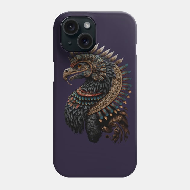 Quetzalcoatl Aztec Feathered Serpent Mayan Inca Toltec Phone Case by Kertz TheLegend