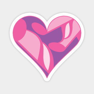 Pink Music Heart Magnet