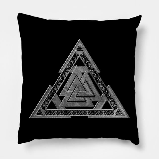 Valknut Symbol Pillow by Nartissima