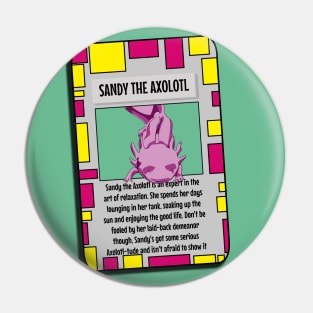 Animal Trading Card - Axolotl Pin