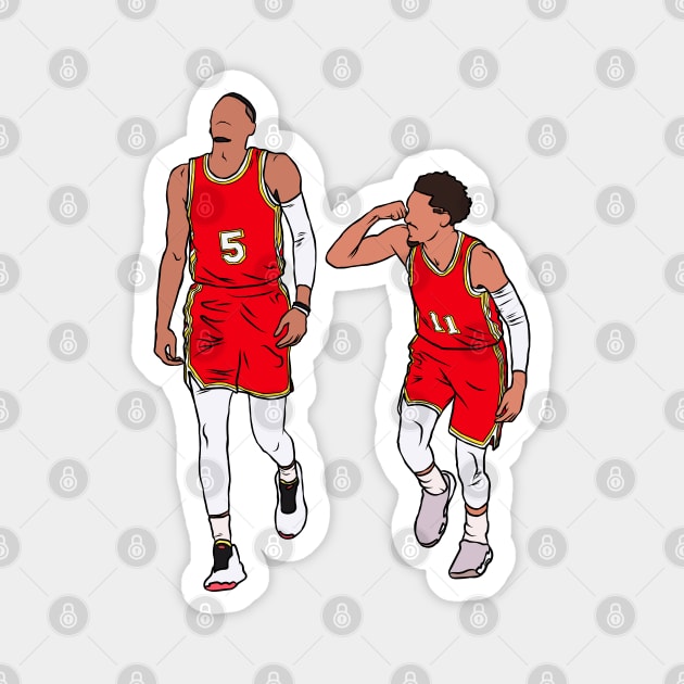 Dejounte and Trae Magnet by rattraptees