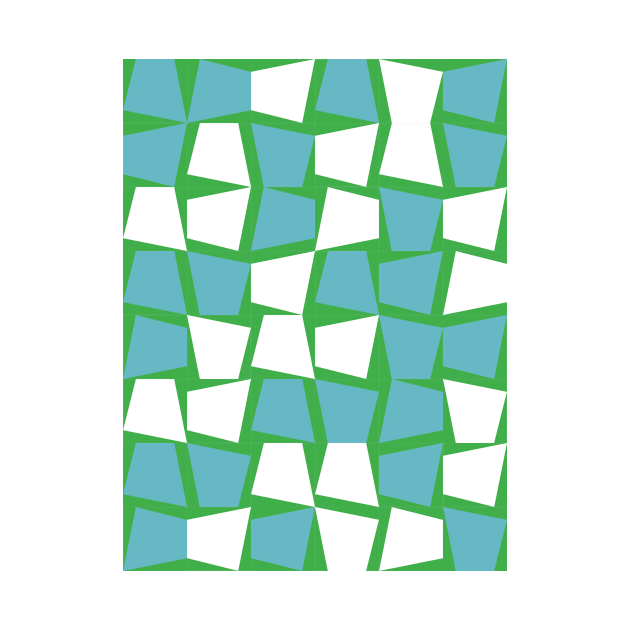 Blue, White and Green Tiles by Dez53