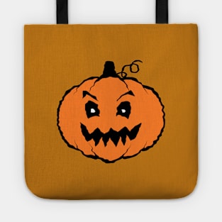 Halloween Horror Pumpkin Drawing Tote