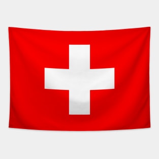 Switzerland Flag Minimalist Tapestry