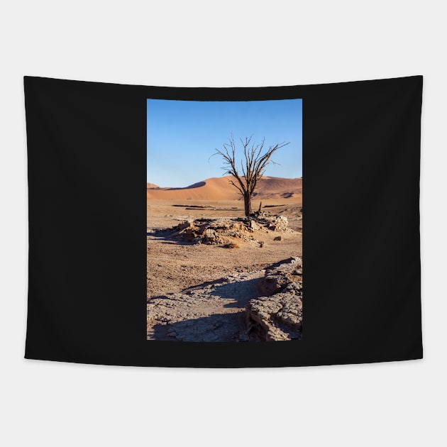 Tree in the sand. Tapestry by sma1050