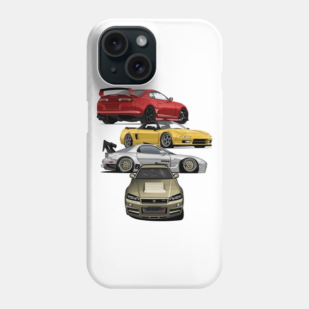 Iconic jdm coupes Phone Case by icemanmsc