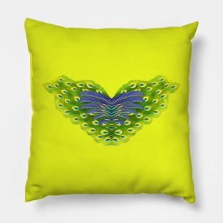 Peacock feather texture Pillow