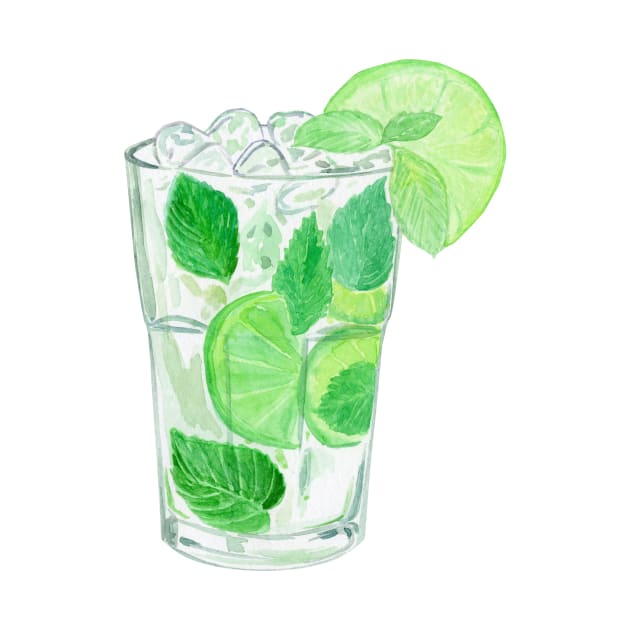 Mojito cocktail by DreamLoudArt