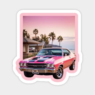 Malibu pink Magnet