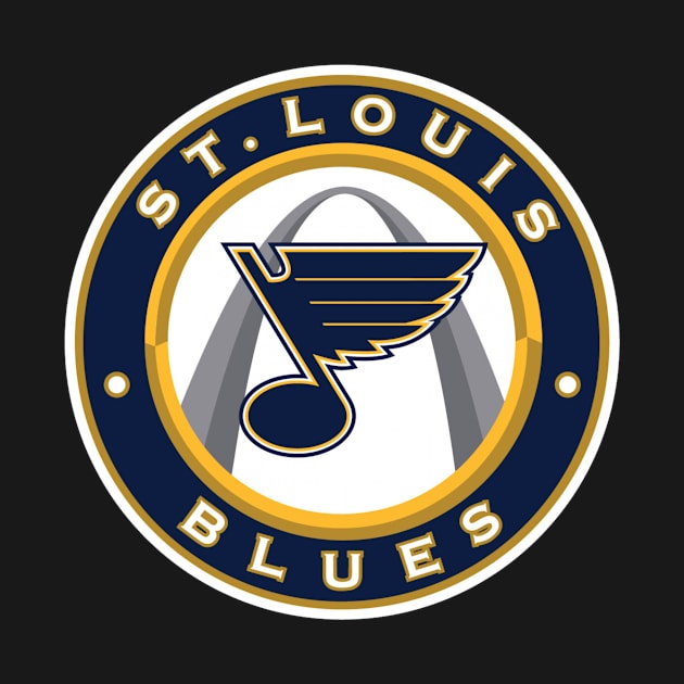 Retro St Louis Blues by Jedistudios 